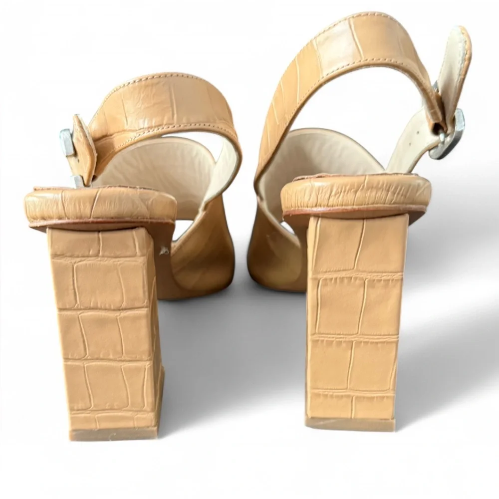 LIKE NEW🌟FREDA SALVADOR | SZ 6 | Cecilia Leather Block Heel Sandal - Picture 5 of 6
